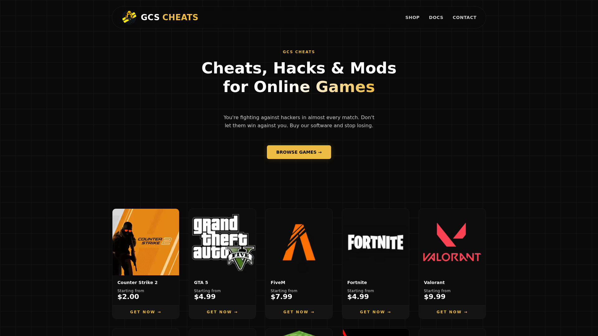 GCS Cheats